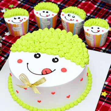 5 chiếc bánh sinh nhật hình khuôn mặt cute