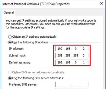 cài đặt IP tĩnh lại cho các máy tiếp theo