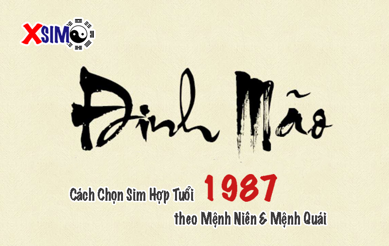 Cách chọn sim hợp tuổi 1987 theo mệnh Niên và mệnh Quái