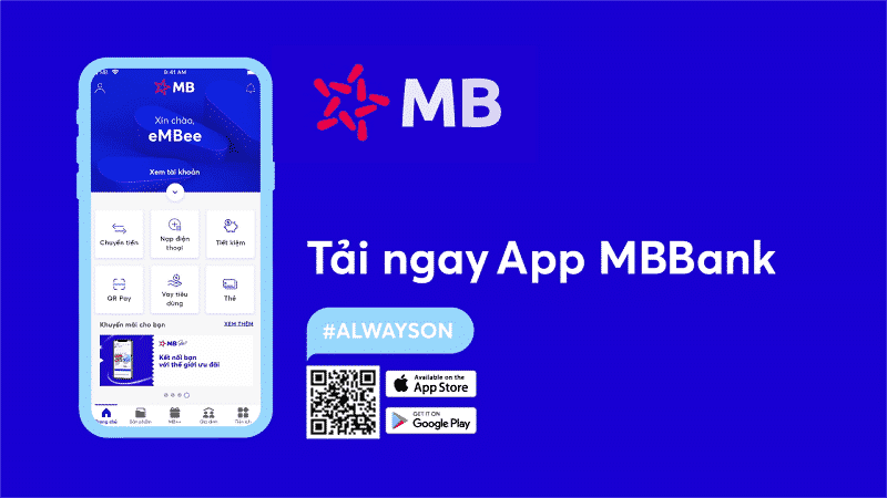 Đăng ký tài khoản trên app MB