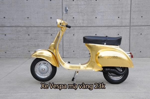 Vespa mạ vàng cho đại gia