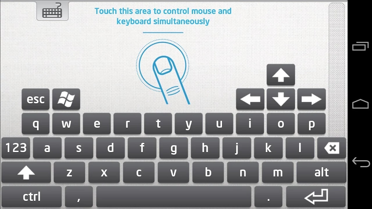  Nhấn vào biểu tượng bàn phím trên giao diện ứng dụng để kích hoạt chức năng bàn phím ảo