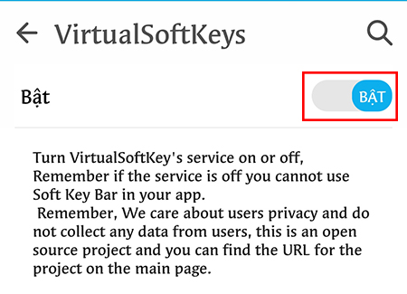 Bật trợ năng cho ứng dụng SoftKeys ảo