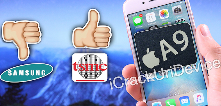 Cách phân biệt iPhone 6S nhờ chip Samsung A9 hoặc TSMC