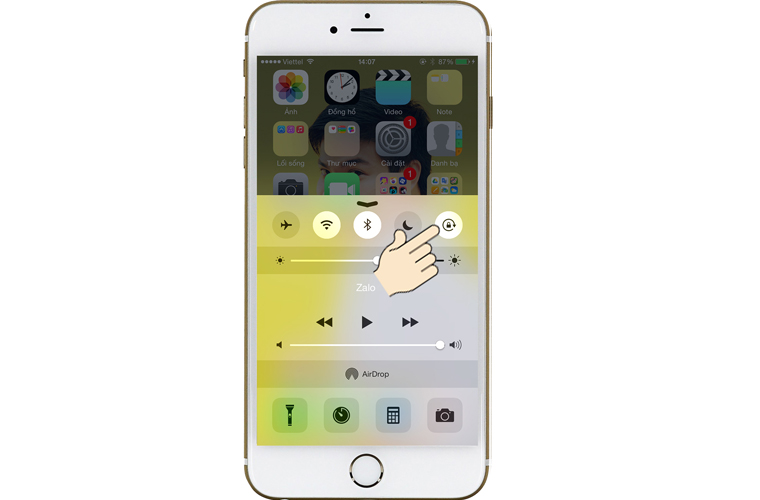 Tự động xoay màn hình trên iPhone 6 Plus
