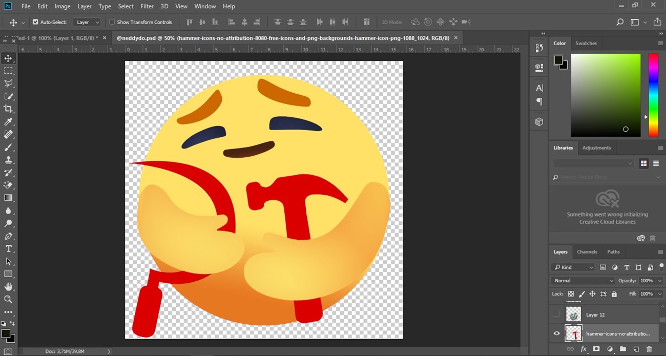 Mở tệp bằng phần mềm Photoshop