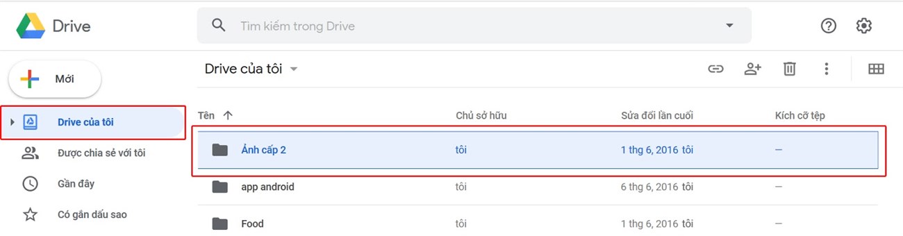 Chọn tệp hoặc thư mục sẽ bị xóa