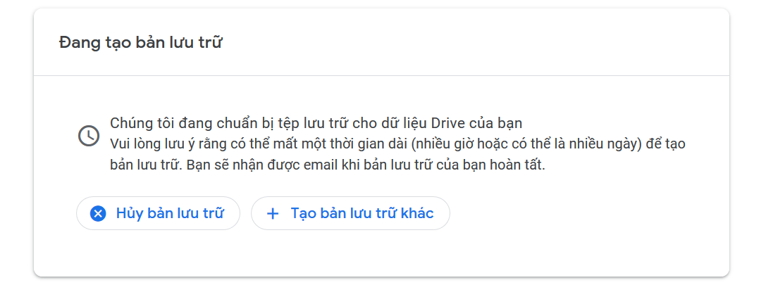 Chờ tệp được tạo để tải xuống