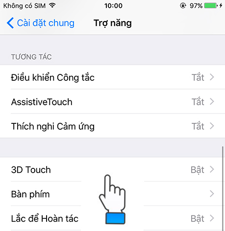 Chọn 3D Touch