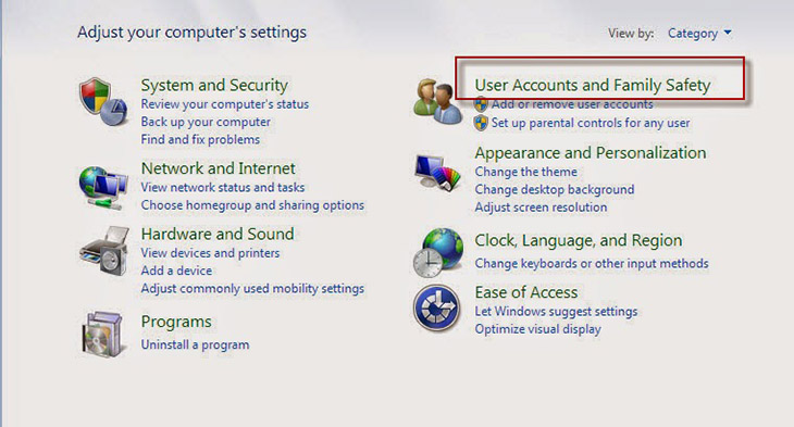 Cách đặt mật khẩu cho máy tính Windows 7 + bước 2