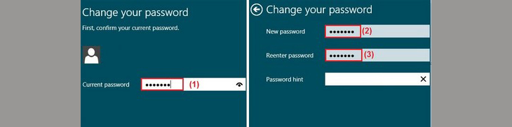 Cách đặt mật khẩu cho máy tính Windows 8 và 8.1 + bước 3