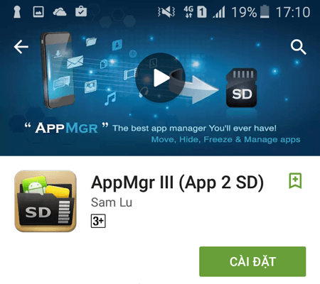 Ứng dụng App2SD