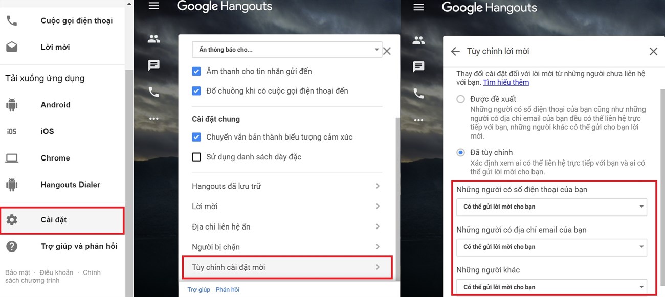 Tùy chỉnh cho phép ai được kết nối với bạn Tùy chỉnh cho phép ai được kết nối với bạn