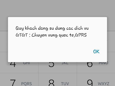 Máy sẽ thông báo kết quả cho bạn