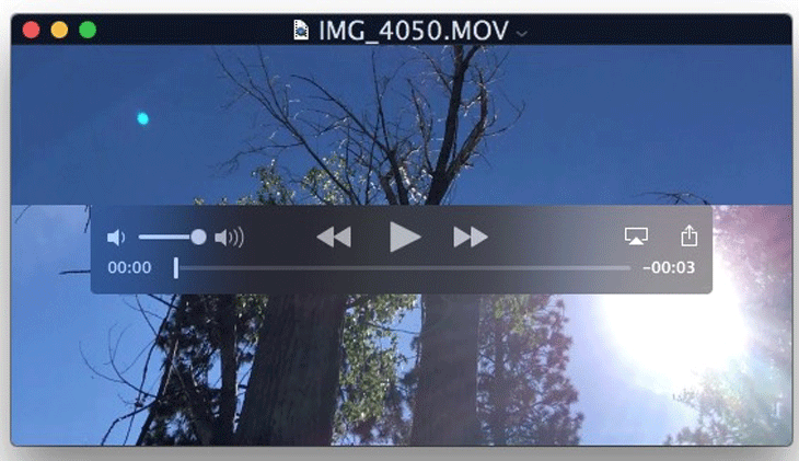 Quicktime Player của Apple tương thích với định dạng video .MOV