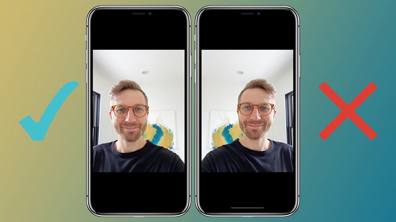 Đối xứng của camera trước iPhone trên iOS 14 là gì?