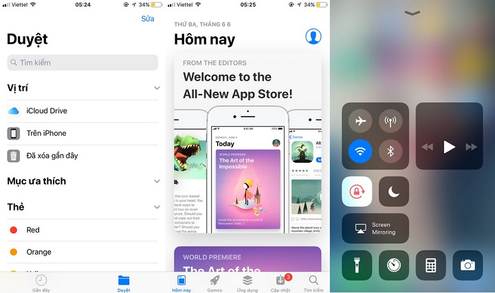 Đã cập nhật iOS 11