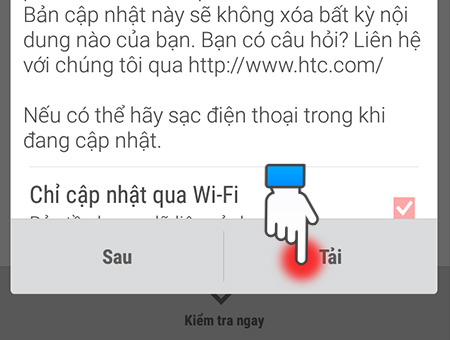 Cách cập nhật phần mềm cho điện thoại HTC