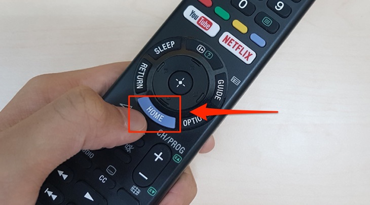 Điều khiển từ xa từ TV Sony