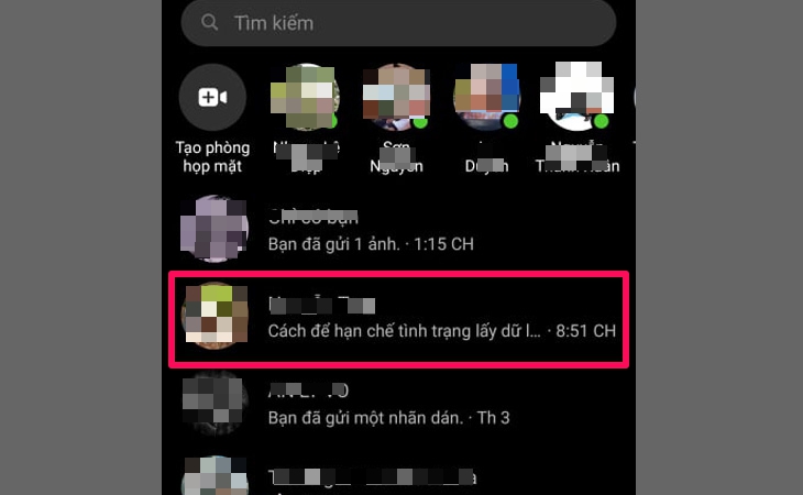 Tham gia cuộc trò chuyện thông qua Messenger để chuyển tiếp tin nhắn