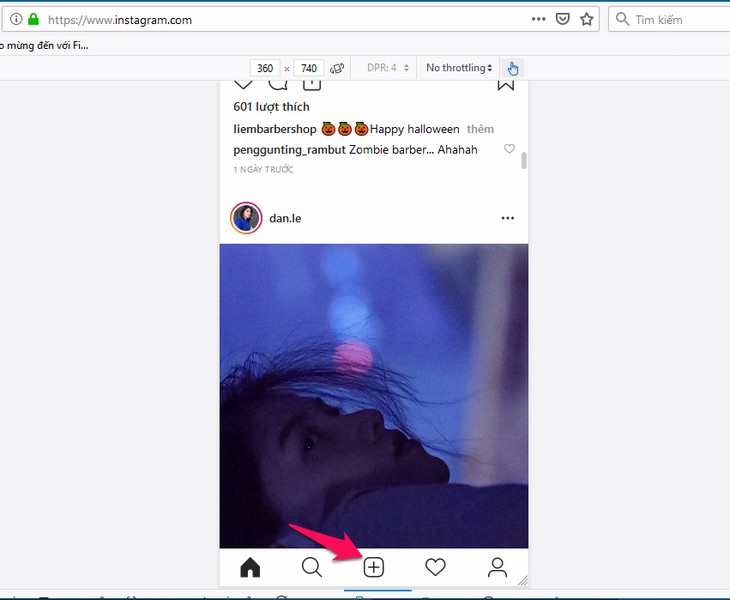 Cách đăng ảnh trên Instagram bằng máy tính