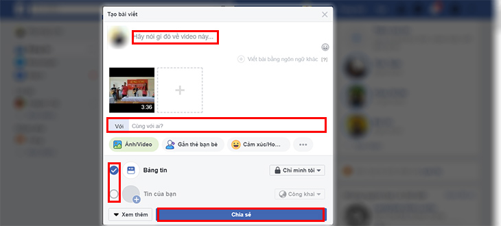 Cách đăng video trên Facebook trên máy tính xách tay + Bước 3