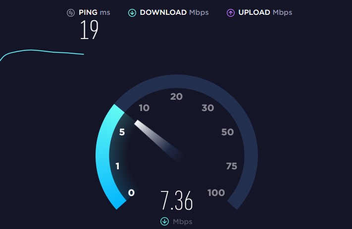 Kết nối internet đã được kiểm tra