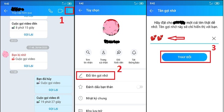 Cách thay đổi tên gợi nhớ Zalo