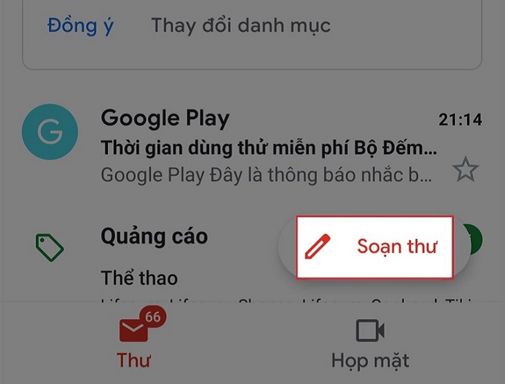 Nhấp vào Soạn tin nhắn