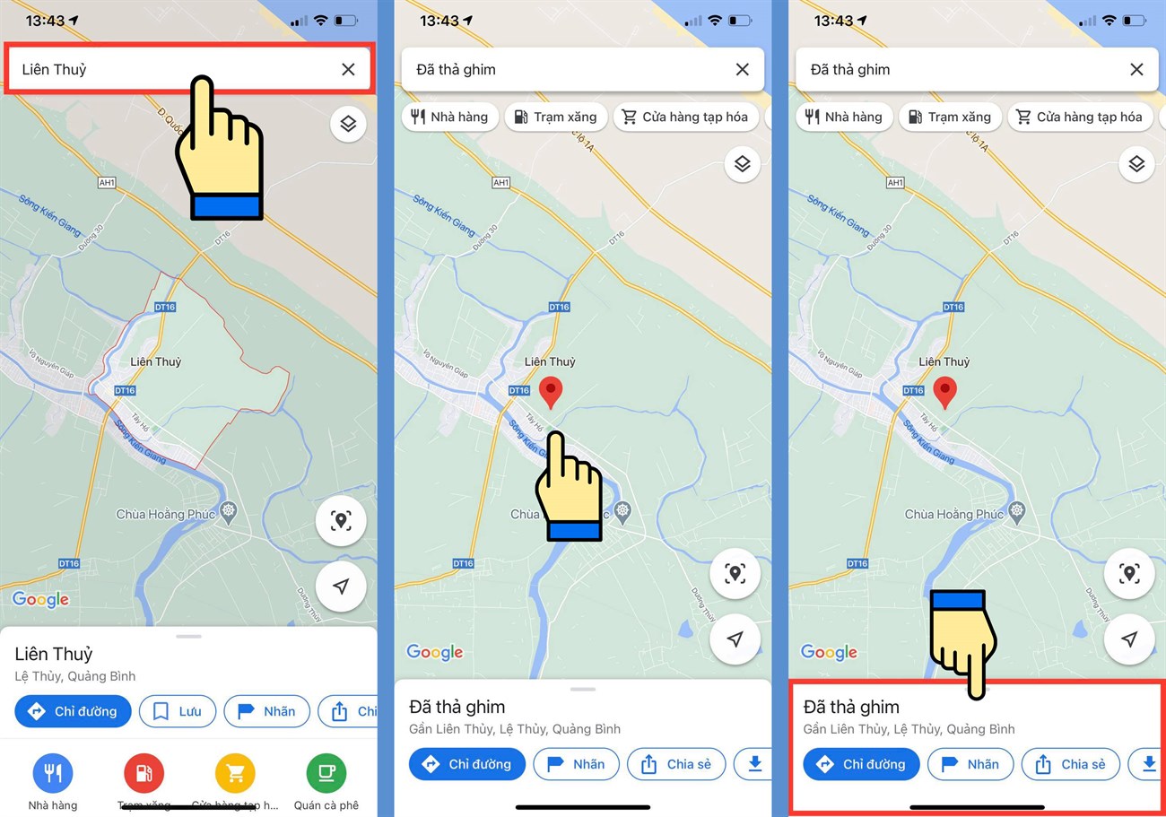 Ghim một vị trí trên Google Maps