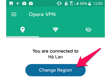 Thay đổi VPN