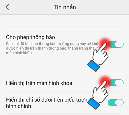 Cách khắc phục lỗi không hiển thị thông báo khi có thông báo trên OPPO F1S