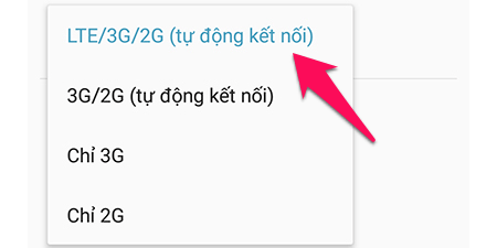 Chọn LTE