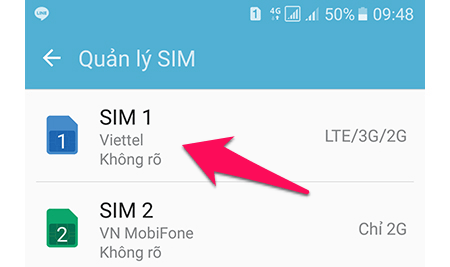 Chọn một sim 4G
