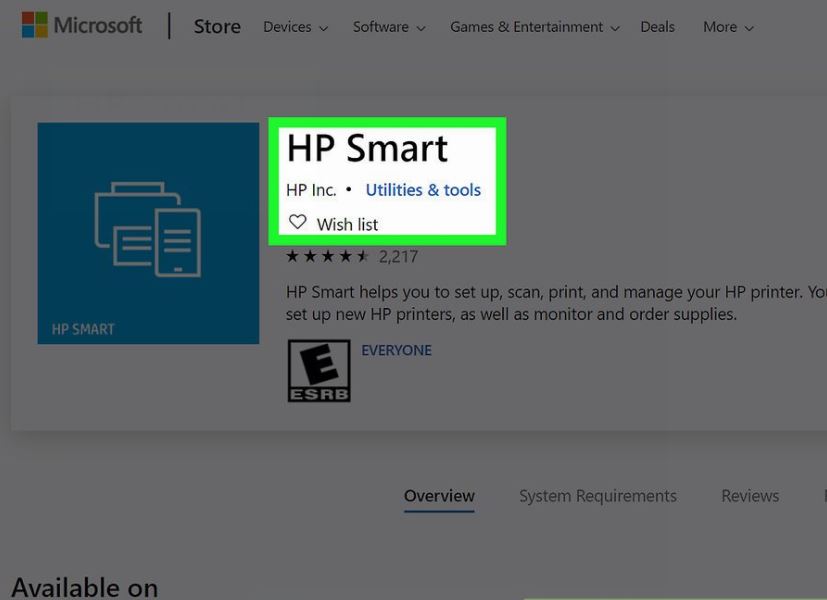  Mở ứng dụng HP Smart