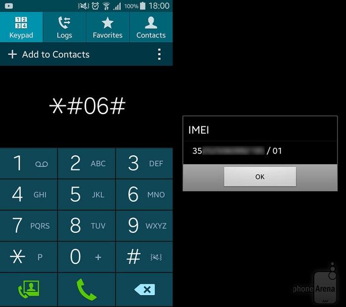 Bấm * # 06 # để kiểm tra IMEI trên điện thoại Android