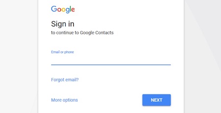Cách lấy danh bạ từ Gmail trên Android