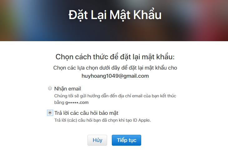 Cách lấy lại mật khẩu Apple ID nếu bị mất