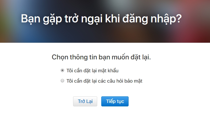 Cách lấy lại mật khẩu Apple ID nếu bị mất