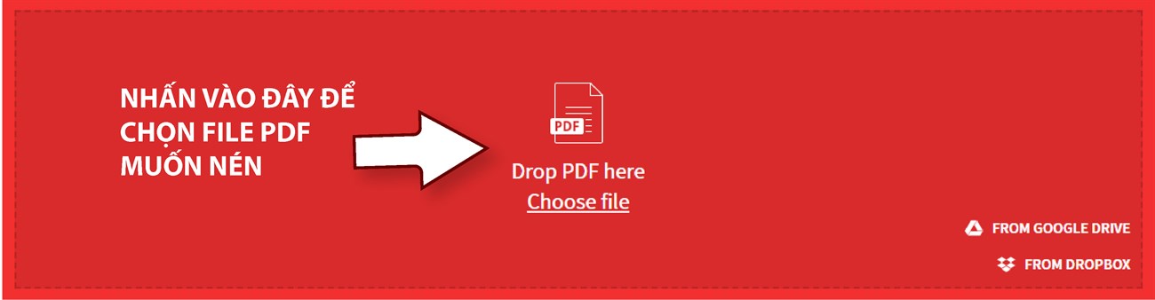 Tại đây, nhấp vào Xóa PDF để chọn tệp PDF mà bạn muốn nén