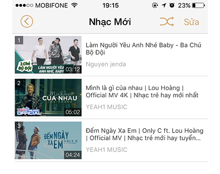 Danh sách phát đã tạo - Nghe nhạc trên YouTube khi bạn muốn phát hoặc làm gì đó trên iPhone