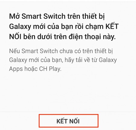 Chuyển dữ liệu từ Android sang Samsung
