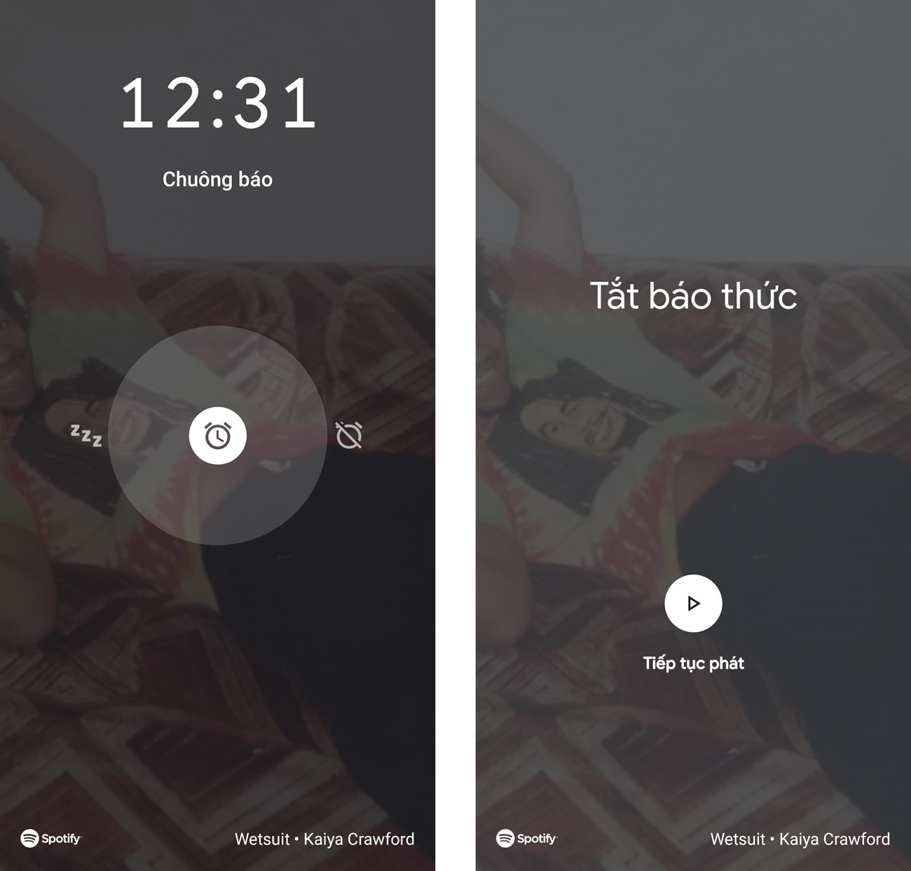 Thiết lập báo thức Spotify