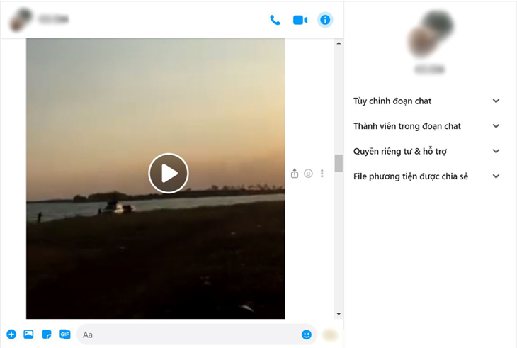 Cách tải video từ Messenger về máy tính