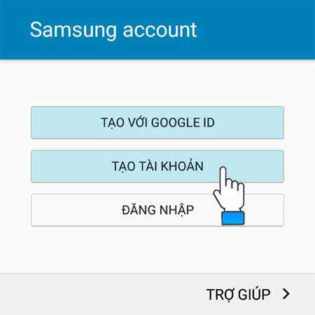 Cách tạo tài khoản Samsung
