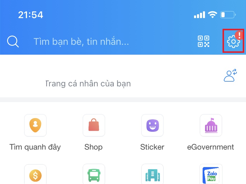 Bạn vuốt xuống và chọn tab Quyền riêng tư.