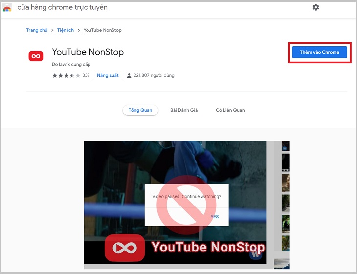 Tắt tính năng tạm dừng YotUbe trong Chrome