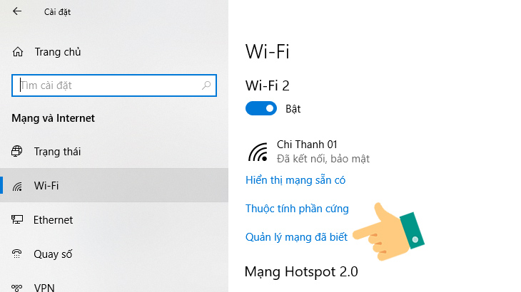 Thiết lập kết nối WLAN ở chế độ đo