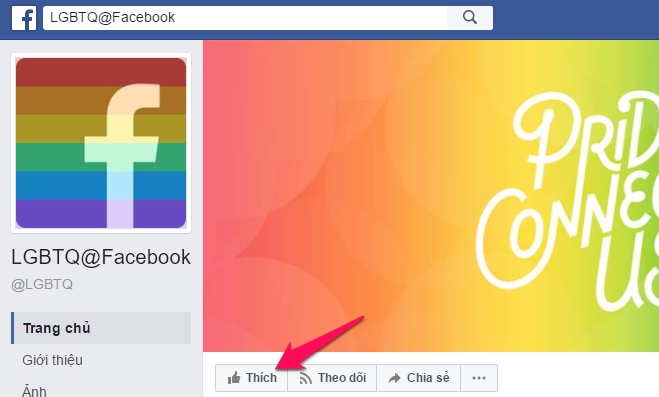Cách thả biểu tượng cầu vồng trên Facebook trong tháng LGBT