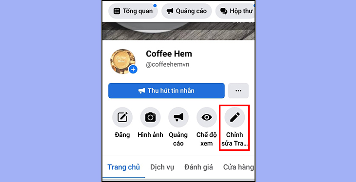 Bước 2: Chọn trang chỉnh sửa